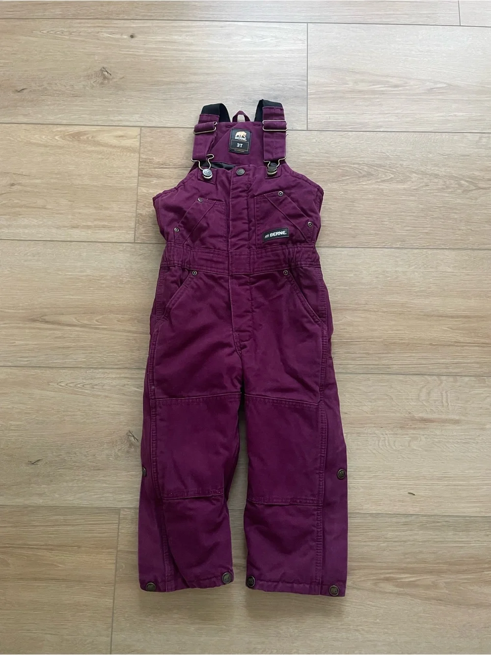 Berne kids 3T Dark Purple Jumpsuit Overalls #0255